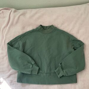 Everlane Organic Cotton Sweatshirt in Dark Green